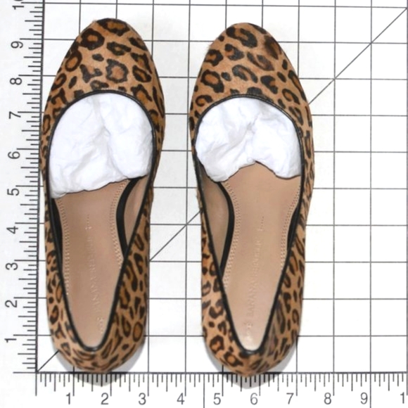 NWOT / NWOB Size 6.5 Banana Republic "Ivonne" Leopard Print-Dyed Calf Hair Pumps - Picture 12 of 15